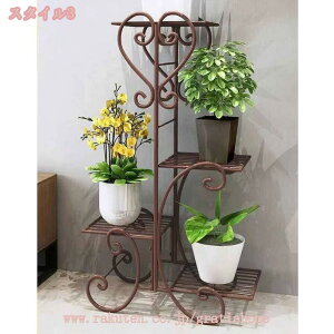 花台 鉢スタンドフラワースタンド アイアン おしゃれ ガーデンラック 4段 棚 プランタースタンド 黒 ガーデニング フラワーラック 屋外 室内 ベランダ 玄関 アンティーク 鉢植え 観葉植物 ブ
