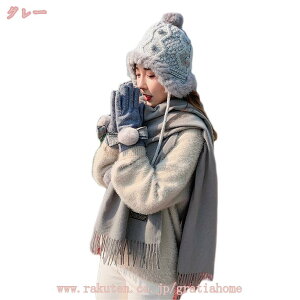 1000円OFFクーポン レディース マフラー 3点セット イヤマフ 手袋 秋冬 無地 ふわふわ もこもこ あったかい 女の子 防寒 ふんわり 無地 ゆったり スキー 贈り物 ウィンター スポーツ 大人 女性