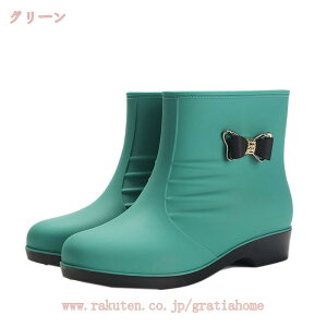 レインショートブーツ レディース ショート レインブーツ 長靴 雨靴 防水 撥水 軽量 軽い ショートブーツ 履きやすい 滑りにくい アウトドア 梅雨 完全防水 雨靴 ラバーシューズ 通勤 掃除