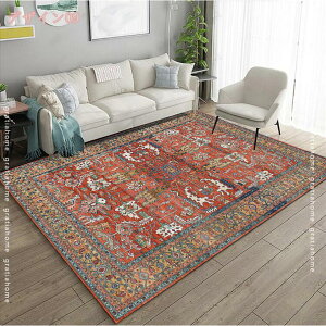 ラグマット おしゃれ オールシーズン 北欧 かわいい インテリア 洗える ラグ 夏用 長方形 リビング 玄関 マット モロッカン ヨーロッパ カーペット レッド ブルー グレー カーキ エスニック