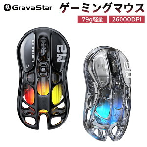Q[~O}EX GravaStar Mercury M2  L CX y 1K|[O[g PAW3395ZT[ 26000DPI x 2.4G Bluetooth USBL [d RGB y79g gaming mouse vQ[}[p}EX