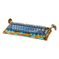 GravaStar Mercury K1 Pro ゲーミングキーボード ワイヤレス 75% バトルウォーン イエロー テンキーレス …