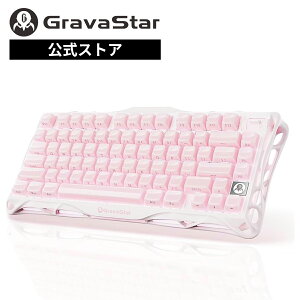 �y���{��z��z GravaStar Mercury K1 �T�N���s���N JIS ���C�����X ���J�j�J���L�[�{�[�h 75% Bluetooth 2.4GHz USB-C RGB �z�b�g�X���b�v �Q�[�~���O�L�[�{�[�h �g���C���[�h�ڑ� GS K1_P_PNK_JP