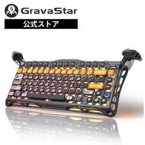 GravaStar Mercury K1 Pro �T�C�o�[�t���A ���C�����X ���J�j�J���L�[�{�[�h 75% Bluetooth 2.4GHz USB-C RGB �Q�[�~���O�L�[�{�[�h �g���C���[�h�ڑ� �O���o�X�^�[ GS K1 PRO_BO_BLK