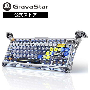 GravaStar Mercury K1 Pro �C���^�[�X�e���[�V���o�[ US�z�� ���C�����X ���J�j�J���L�[�{�[�h 75% Bluetooth 2.4GHz USB-C RGB ���J�j�J���X�C�b�` �Q�[�~���O�L�[�{�[�h �O���o�X�^�[ GS K1_PRO_S_CGRY
