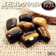 《金運アップ》タイガーアイ［虎目石］・鉱石コレクション◆タンブル◆〈約50g入〉・パワーストーン・天…