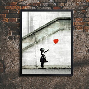 oNV[ BANKSY Girl with Balloon bho[ Red Balloon Girl and Balloon  D t[A[g XeV ]  v OtBeB Xg[gA[eBXg