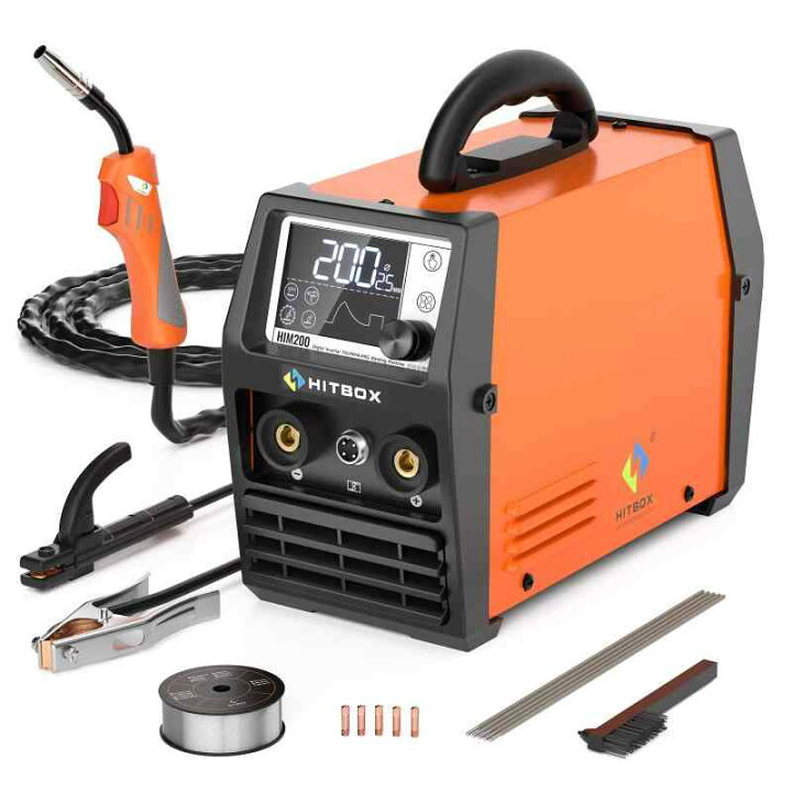 楽天市場】HITBOX MIG 溶接機 100v 半自動 溶接機 200A 100V&200V 