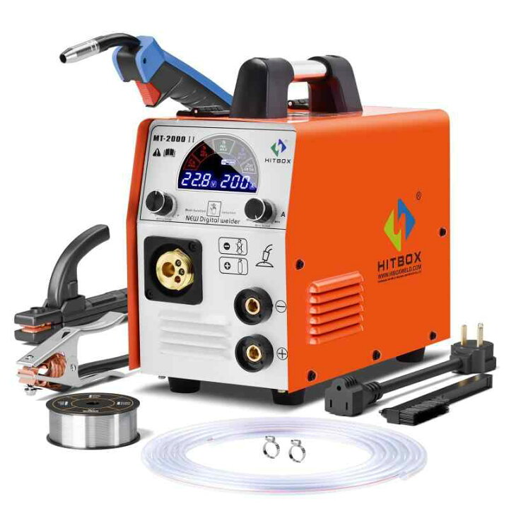楽天市場】HITBOX MIG 溶接機 100v 半自動 溶接機 200A 100V&200V 