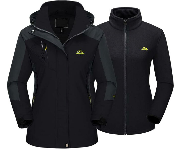 楽天市場】[TACVASEN] 防寒ジャケット レディース 登山服 3in1 スキー  