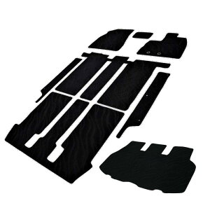 フェニーチェ カーマット フロアマット ラゲッジマット ステップマット 国内生産 (トヨタ ノア ヴォクシー エスクァイア 80系 ハイブリッド車 7人乗り用 / 後期モデル) 滑り止め形状 ずれに