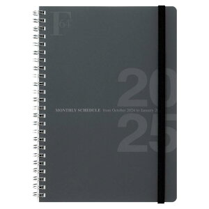 �L���N�g�E �蒠 2025�N 2024�N10���n�܂� FOBCOOP A5 W�����O�Ԃ��^�C�v �}���X���[ �� PBF57K25