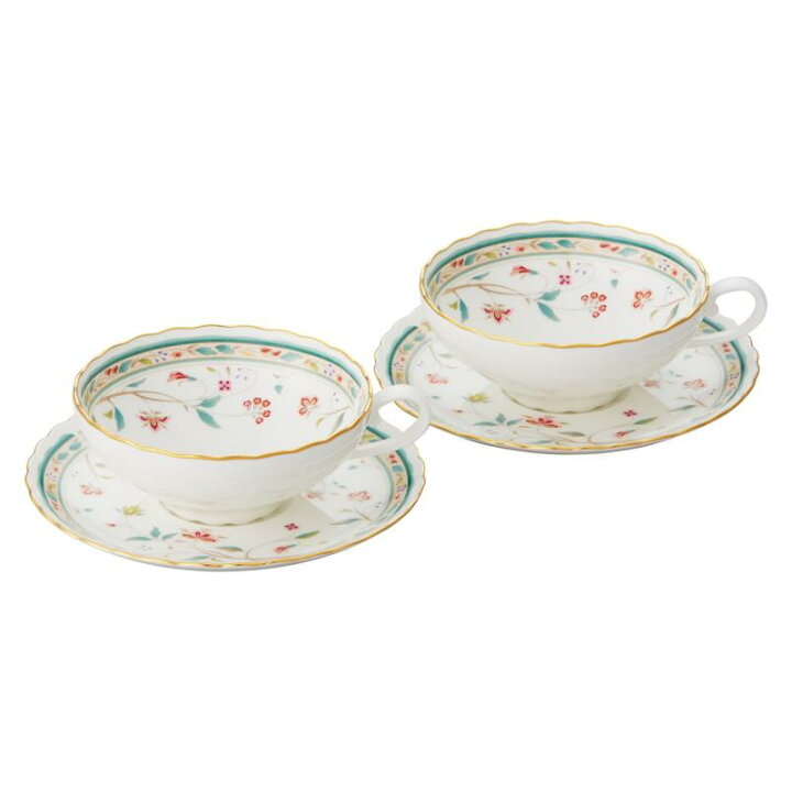 楽天市場】Noritake ボーンチャイナ 花更紗 カップ&ソーサー 