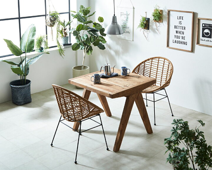 楽天市場】【2脚セット】チェア ダイニングチェア リゾート ラタン 