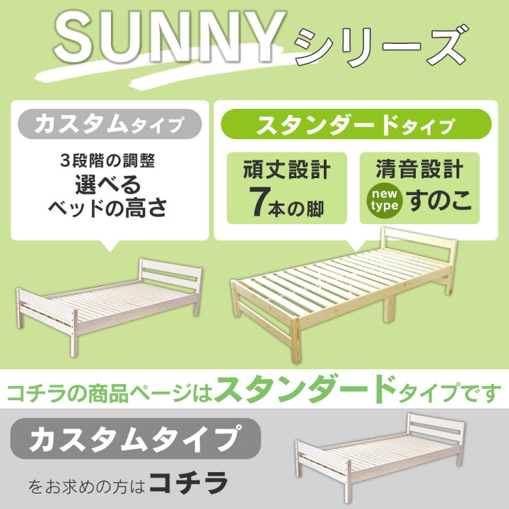 楽天市場】ベッド ベッドフレーム シングル すのこベッド ロータイプ  