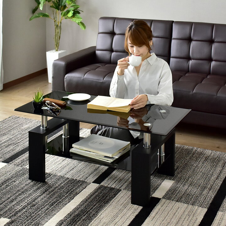 楽天市場】【10％OFFクーポン☆4/4 20時~4/10 2時】 ガラステーブル 幅