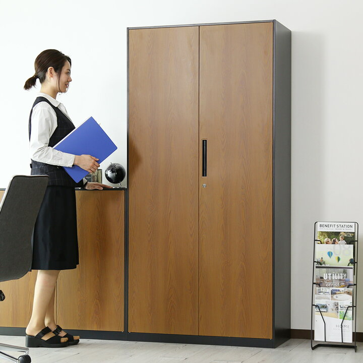 楽天市場】オフィス収納 書庫 鍵付き 引き戸 システム収納 ロッカー 