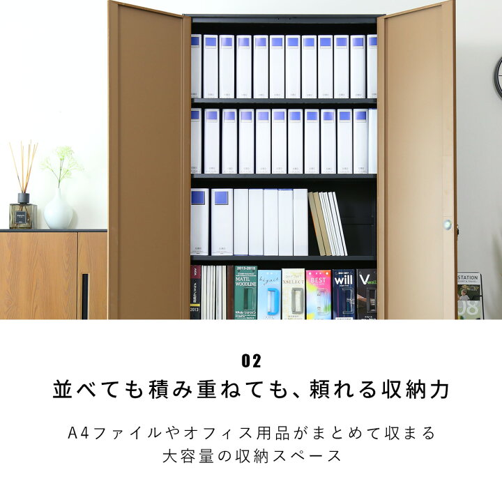 楽天市場】オフィス収納 書庫 鍵付き 引き戸 システム収納 ロッカー 