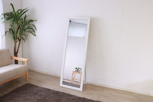 スタンドミラー 全身鏡 姿見 鏡 全身 姿見鏡 木目調 飛散防止 幅50cm 高さ150cm 飛散防止 玄関かがみ おしゃれ スタンド 玄関 リビング 賃貸 一人暮らし 新生活 ホワイトウォッシュ ナチュラル