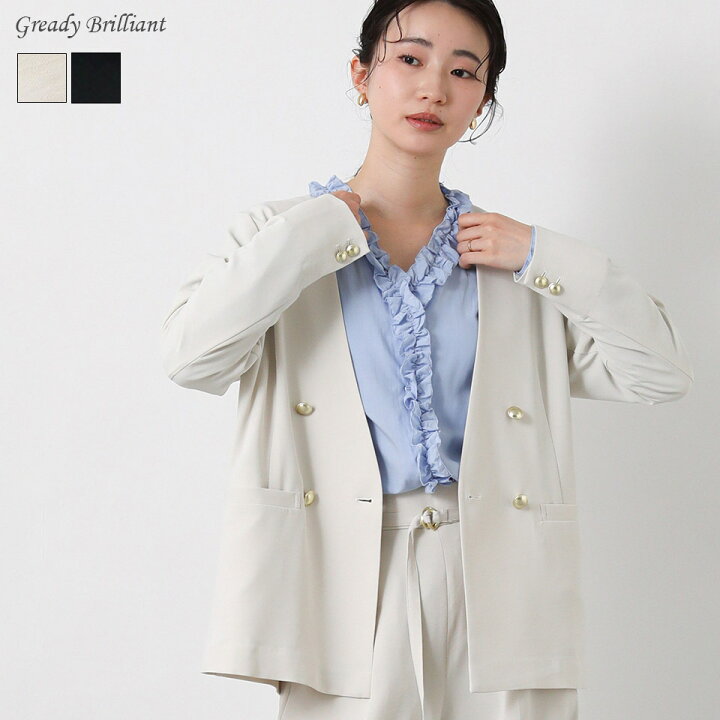 楽天市場】【SALE 40%OFF】グレディブリリアン ノーカラージャケット 
