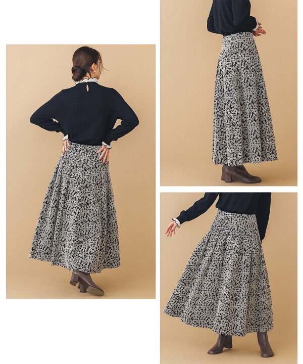 楽天市場】LU花刺繍タックフレアスカート : Gready Brilliant