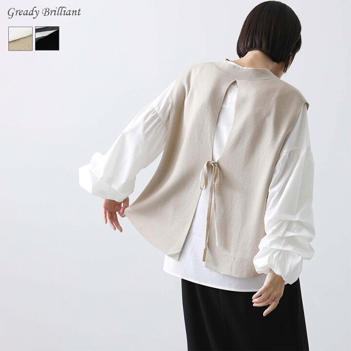 楽天市場】ベストタックスリーブニットセット : Gready Brilliant