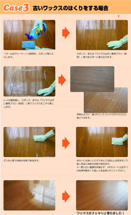 楽天市場】オール 床クリーナー 1L ワックスはくり剤 床用洗剤 
