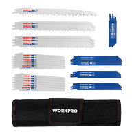 WORKPRO レシプロソー 替刃 電気のこぎり 替え刃 32点 鉄工・木工用・生木用 14山 18山 24山 3山 6山 8山…