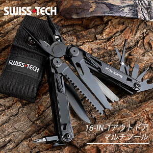 SWISS+TECH }`c[ @\y` \ }` vC[ AEghA Lv oR C R ނ  Vo[ 16-in-1 XeX bN@\ Jb^[ mRM hCo[ W[ 