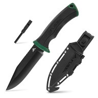 FLISSA ナイフ アウトドア シャープナー 火打ち棒付 呼び子 全長240mm DIY 登山 釣り キャンプ 防災 シー…
