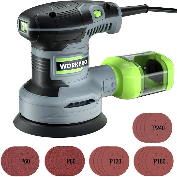 楽天市場】WORKPRO サンダー 電動サンダー ランダムサンダー 300W 