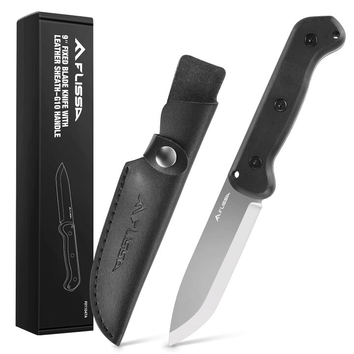 楽天市場】FLISSA シースナイフ アウトドアナイフ D2鋼ブレード  