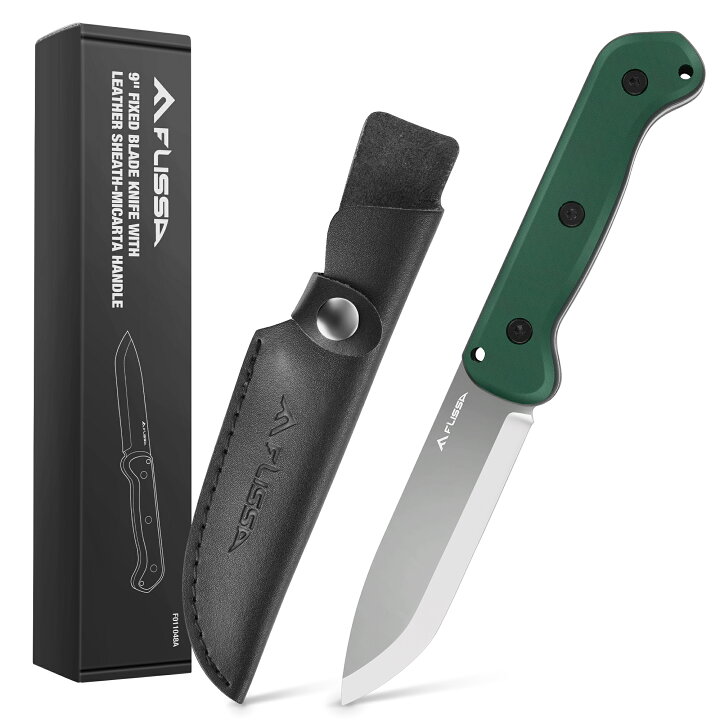 楽天市場】FLISSA シースナイフ アウトドアナイフ D2鋼ブレード  