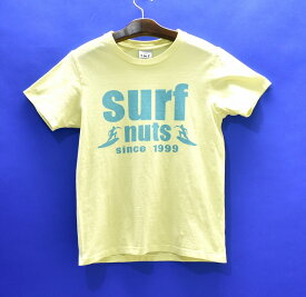 【中古】 TMT （ティーエムティー） S/SL 19/1 RAFI JERSEY SURF NUTS Tee YELLOW ショートスリーブ ラフィー天竺 半袖 Tシャツ LOGO ロゴ プリント Tシャツ S クルーネック ジャージ S/S BIGHOLIDAY アメカジ ストリート サーフ