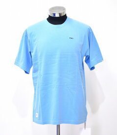 【新品】 WTAPS (ダブルタップス) FLAT 01 / CREW NECK COTTON 211ATDT-CSM04 半袖 ロゴTシャツ LOGO BLUE S SMALL フラット クルーネック MADE IN JAPAN ビタミン ビビット 蛍光 無地 刺繍 EMB アメカジ 裏原 ストリート ネオン 後染め カットソー