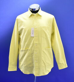 【新品】BLUFCAMP （ブルーフキャンプ） Dyed Oxford Shirt ダイ オックスフォード 長袖シャツ L/S エンブロイ 刺繍 LOGO ロゴ yellow L MADE IN JAPAN COTTON EMB ストリート アウトドア 定番 おしゃれ