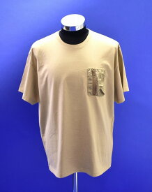 【中古】MISTERGENTLEMAN（ミスタージェントルマン） × HABANOS （ハバノス）HBNS CIGAR POCKET BIG TEE S/S コラボ 別注 シガーポケット 半袖 ビッグ Tシャツ ポケTee クルーネックT-SHIRT ミリタリー ミルスペック Beige L MADE IN JAPAN Mr.GENTLEMAN