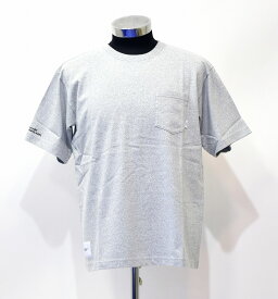 【新品】WTAPS（ダブルタップス）BLANK SS GPS 02 TEE COPO 181ATDT-CSM02 ブランク LOGO ロゴ コットンポリ 半袖 Tシャツ ポケット ポケTee カットソー MADE IN JAPAN 無地 クルーネック ストリート 裏原 T-Shirt GRAY 01 SMALL ブランク ミリタリー アーミー ワーク ARMY