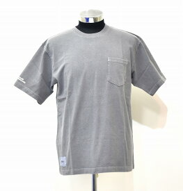 【新品】WTAPS（ダブルタップス）BLANK SS GPS 01 TEE COTTON LOOPWHEEL 181ATDT-CSM01 ブランク LOGO ロゴ ループホイール 吊り編み 半袖 Tシャツ ポケット ポケTee カットソー MADE IN JAPAN 無地 クルーネック ストリート 裏原 ループウィール T-Shirt 後染め GRAY S