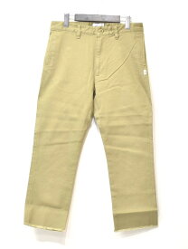 【新品同様】WTAPS (ダブルタップス) KHAKI TIGHT TROUSERS. COTTON. TWILL 191BRDT-PTM04 カーキ タイト トラウザーズ コットン ツイル チノ パンツ BEIGE 01（S）【中古】ワーク WORK ミリタリー アーミー ARMY MILITARY LOGO ロゴ 定番 ストリート ファティーグ ボトム