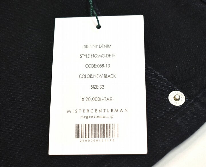楽天市場】【新品】 MISTERGENTLEMAN (ミスタージェントルマン) SKINNY 