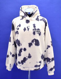 【新品】 CAPTAINS HELM（キャプテンズヘルム）TIE-DYE BIG HOODIE タイダイ染め ビッグ フーディー L/S 長袖 プルオーバー パーカー PULLOVER PARKA HOODY ブルゾン WHITE M LOGO ロゴ アウトドア キャンプ サーフ SURF おしゃれ アメカジ CAMP ラグラン