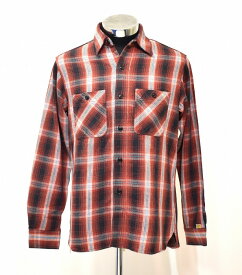 【中古】 SUGAR CANE（シュガーケーン）SC23031 Heavy Weight Flannel Work Shirts ヘビーウエイト フランネルシャツ Check チェック 長袖 ワークシャツ L/S RED S VINTAGE 東洋エンタープライズ社 Toyo Enterprises カウボーイ ウエスタン アメカジ おしゃれ バイカー