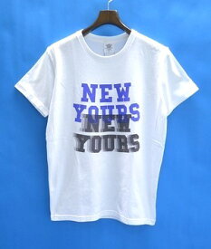 【新品】 Mr.GENTLEMAN （ミスタージェントルマン） ATHLETICS "NEWYOURS" TEE アスレティック ニューユアーズTシャツ 半袖T-SHIRT WHITE L　MISTERGENTLEMAN