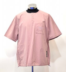 【新品】 CAPTAINS HELM（キャプテンズヘルム）ACTIVE P/O SHIRTS アクティブ プルオーバー シャツ MESH メッシュ S/S 半袖 Tシャツ TEE カットソー LOGO ロゴ アウトドア キャンプ サーフ SURF おしゃれ アメカジ ストリート PULLOVER GOLF スポーツ DUSTY PINK M NYLON