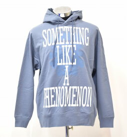 【新品】PHENOMEN（フェノメノン）SOMETHING LIKE A PHENOMENON HOODIE サムシングライクア フェノメノン ロゴ フーディー LOGO L/S スウェット パーカー SWEAT PARKA 復刻 MCM SMOKE BLUE L エムシーエムおしゃれ MADE IN JAPAN PH-011 一番 裏原 PULLOVER プルオーバー長袖