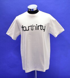 【中古】 430 FOURTHIRTY (フォーサーティー) LOGO ICON S/S TEE ロゴ アイコン 半袖Tシャツ クルーネックプリントT-SHIRT WHITE 2 カットソー