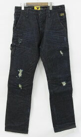 【新品】 G-STAR RAW (ジースターロウ) STATE CHINO TAPERED KRUCE DENIM テーパードデニムパンツ ジーンズ 28 INDIGO ペインター　RUGBY DESTROY TAPERED FIT