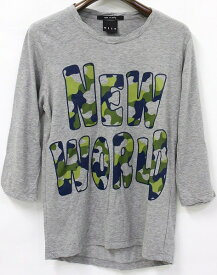 【新品】 KIIT （キート） 7分袖 プリントカットソー GRAY 1　Tシャツ