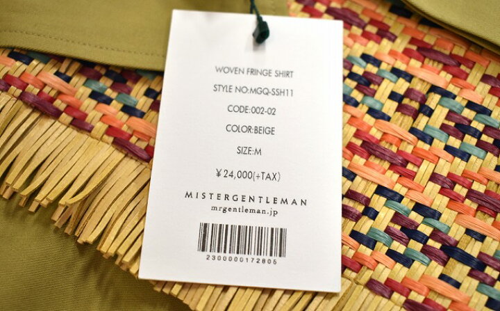 楽天市場】【新品】MISTERGENTLEMAN (ミスタージェントルマン) WOVEN 